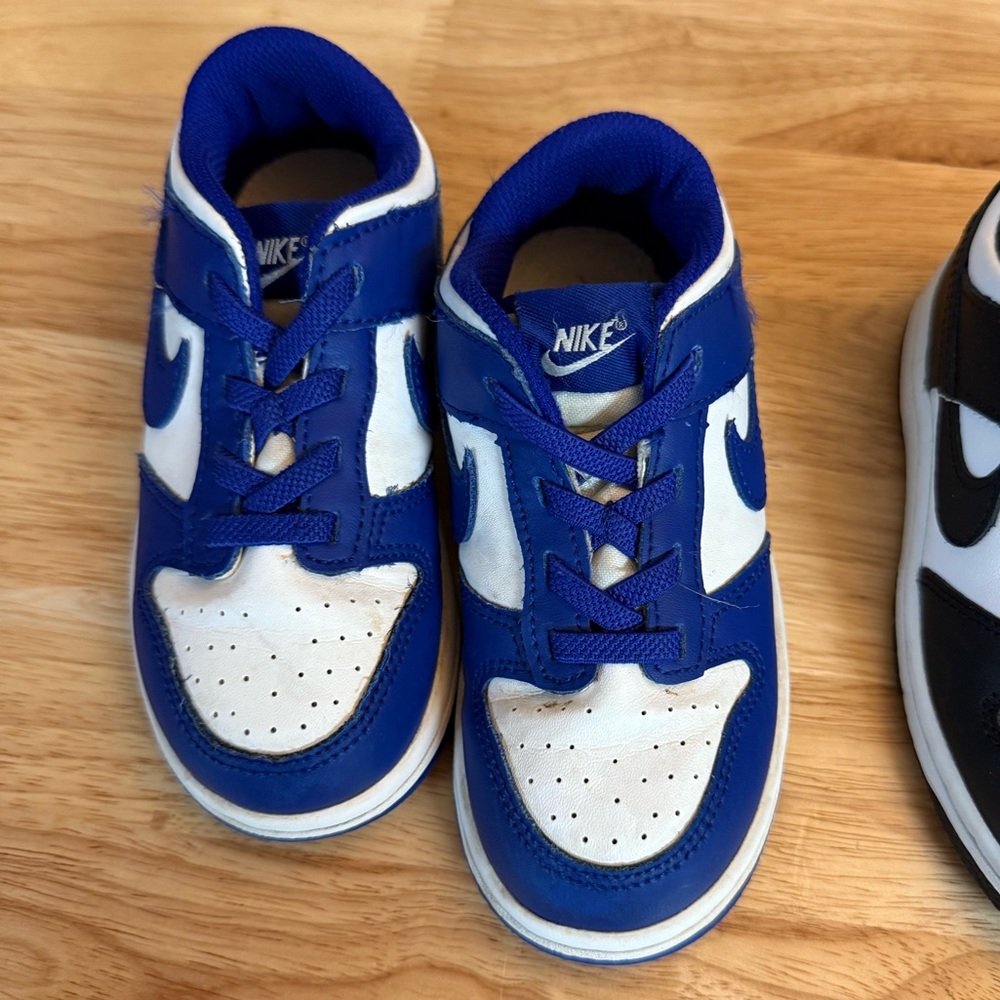 Nike Kids Royal Blue and White Sneakers
